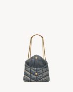 YSL Puffer Toy in Demin - Image 3